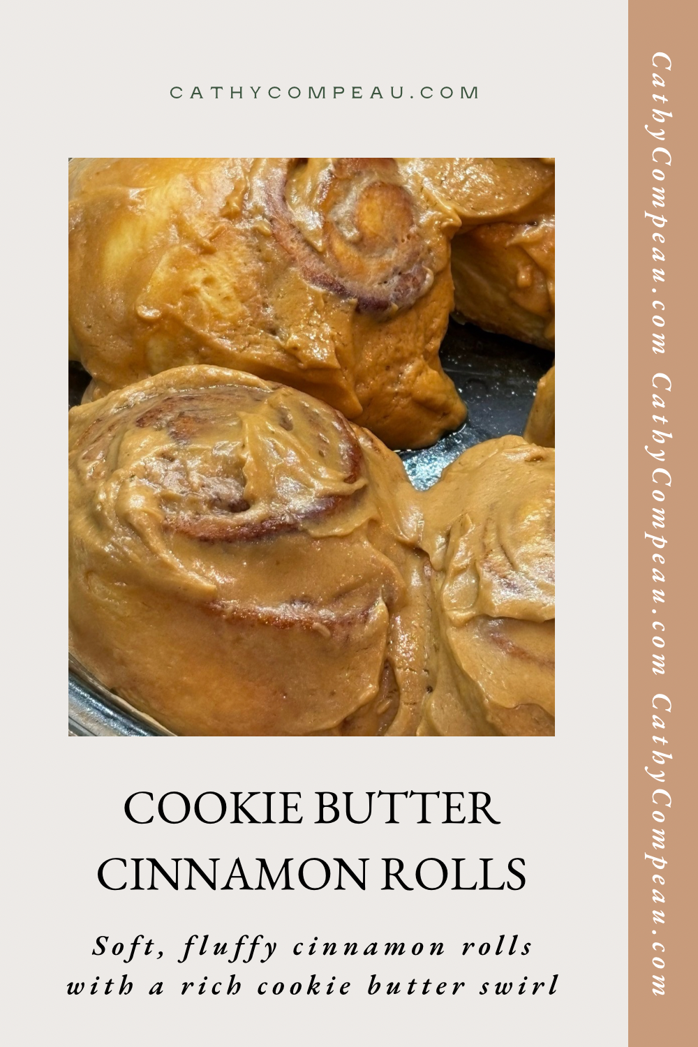 Cookie butter cinnamon rolls