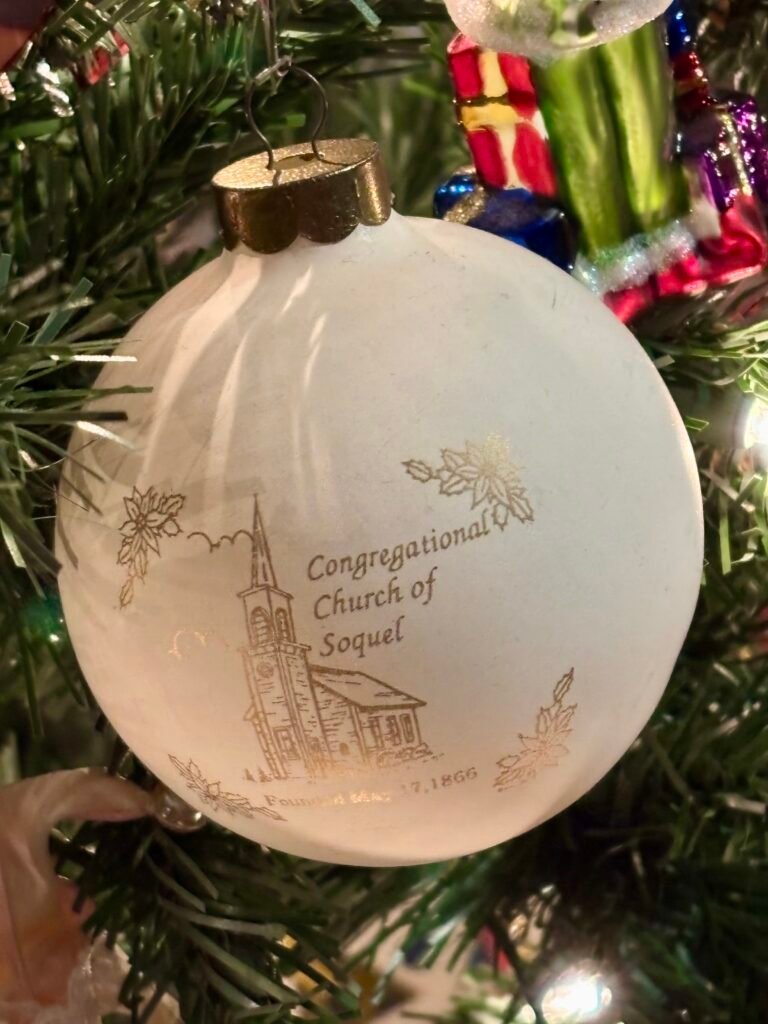 Congregational Church of Soquel in California Christmas ornament