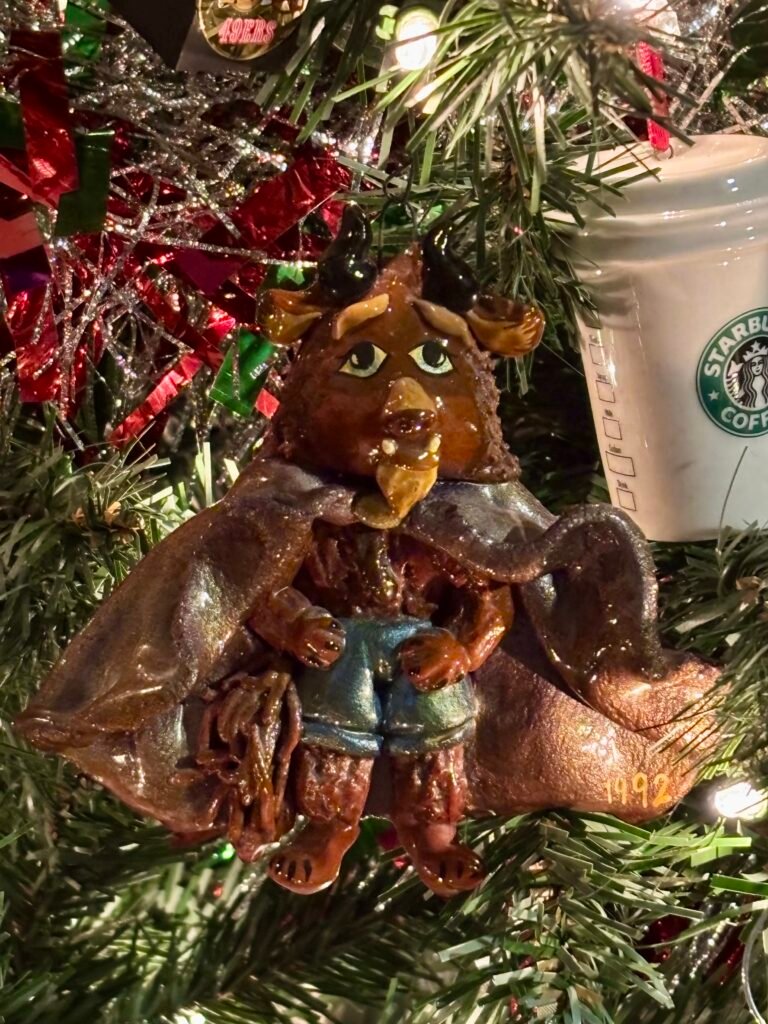 Beast from Beauty & the Beast Christmas ornament. 