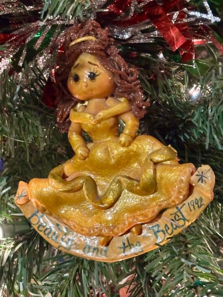 Belle from Beauty and the Beast Christmas ornament. 
