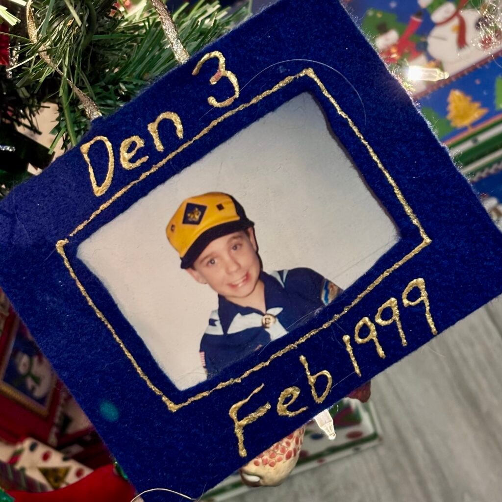 Children’s Boy Scout Christmas ornament from 1999