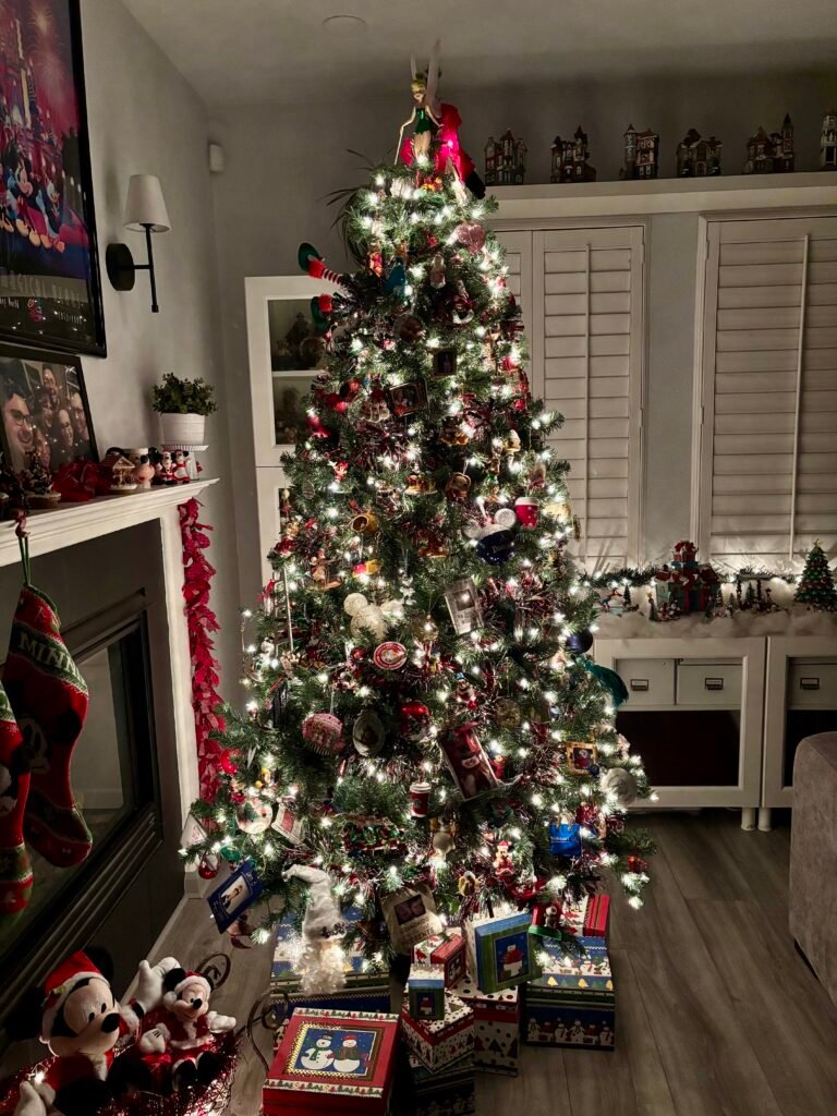 Beautiful decorated Christmas tree