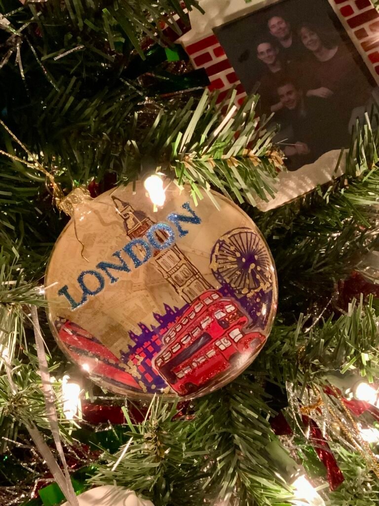 London glass Christmas ornament