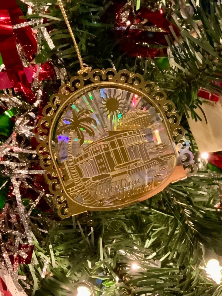 Beautiful delicate metal Christmas ornament from Catalina Island.