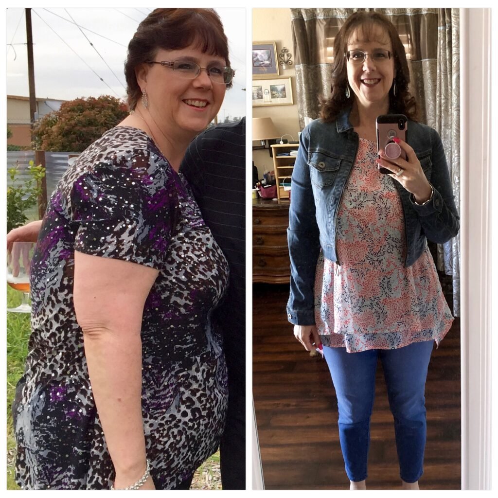 Midlife woman who lost 80 pounds on weight watchers 