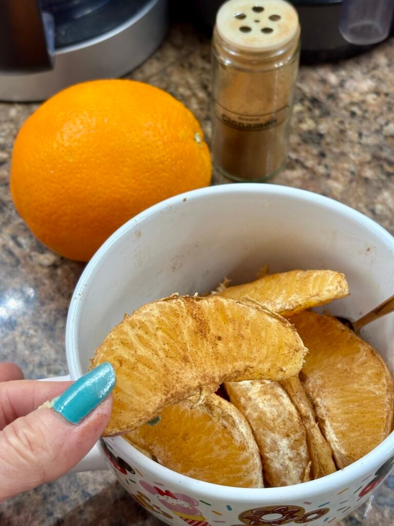Cinnamon oranges - healthy and delicious easy snack